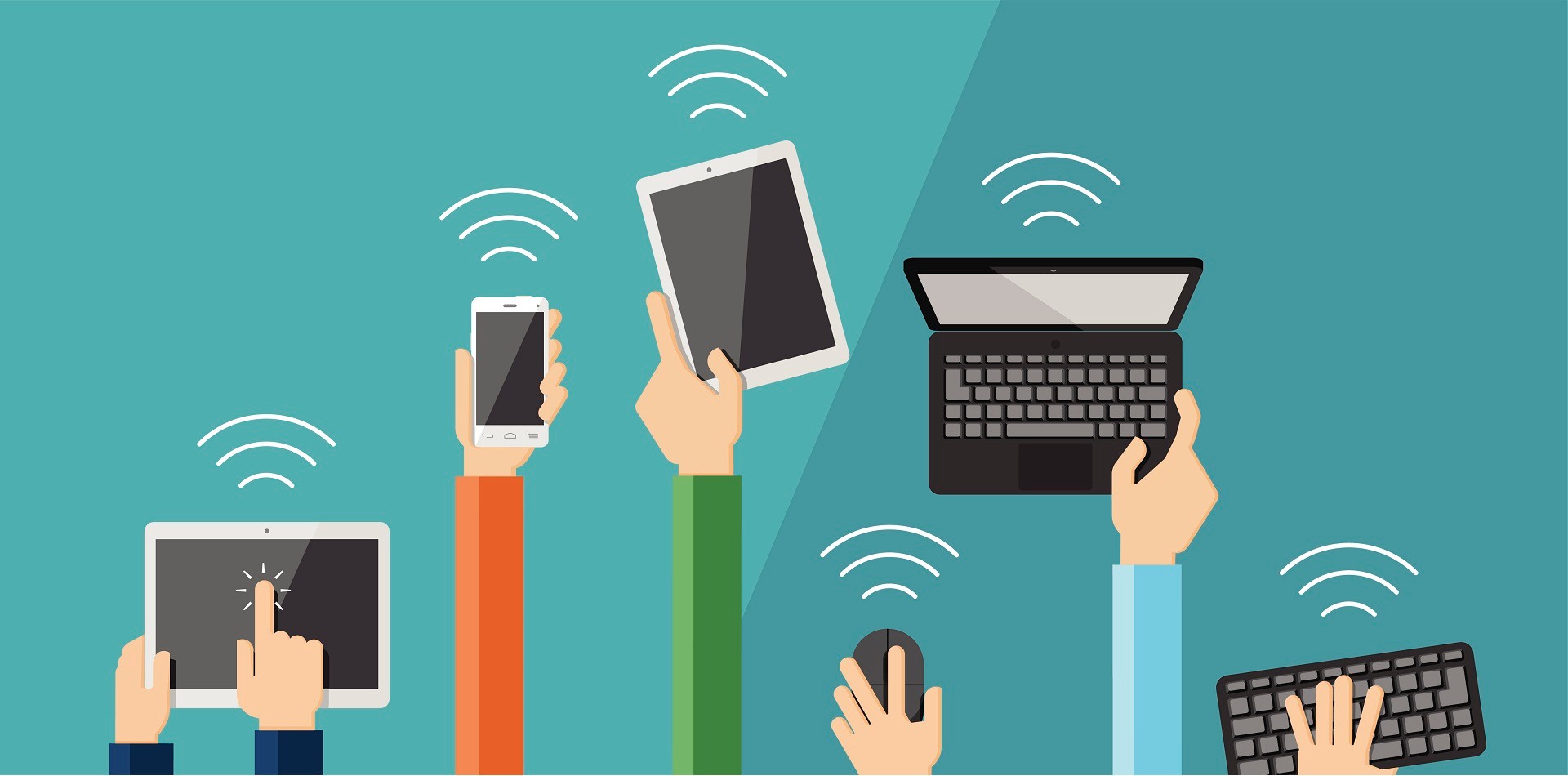 Wireless screen projection of mobile phone tablet