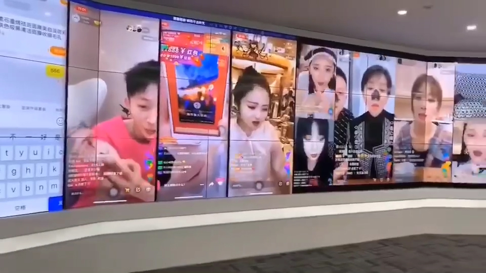 手機投屏LED拼接屏，手機豎屏投屏