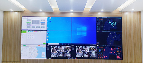 多臺(tái)電腦投屏拼接屏